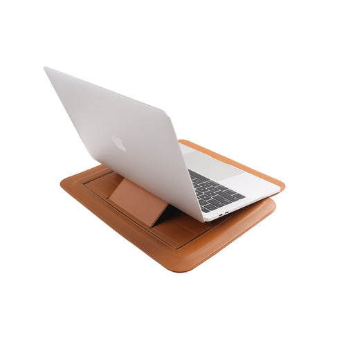 JCPal Ergo Multifunction Sleeve Stand for 13" MacBook / Laptop - Saddie Brown